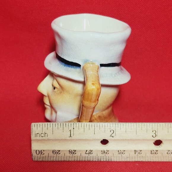Vintage Dickens Toby Style Mug Cane Handle Creamer Cup - Picture 11 of 11